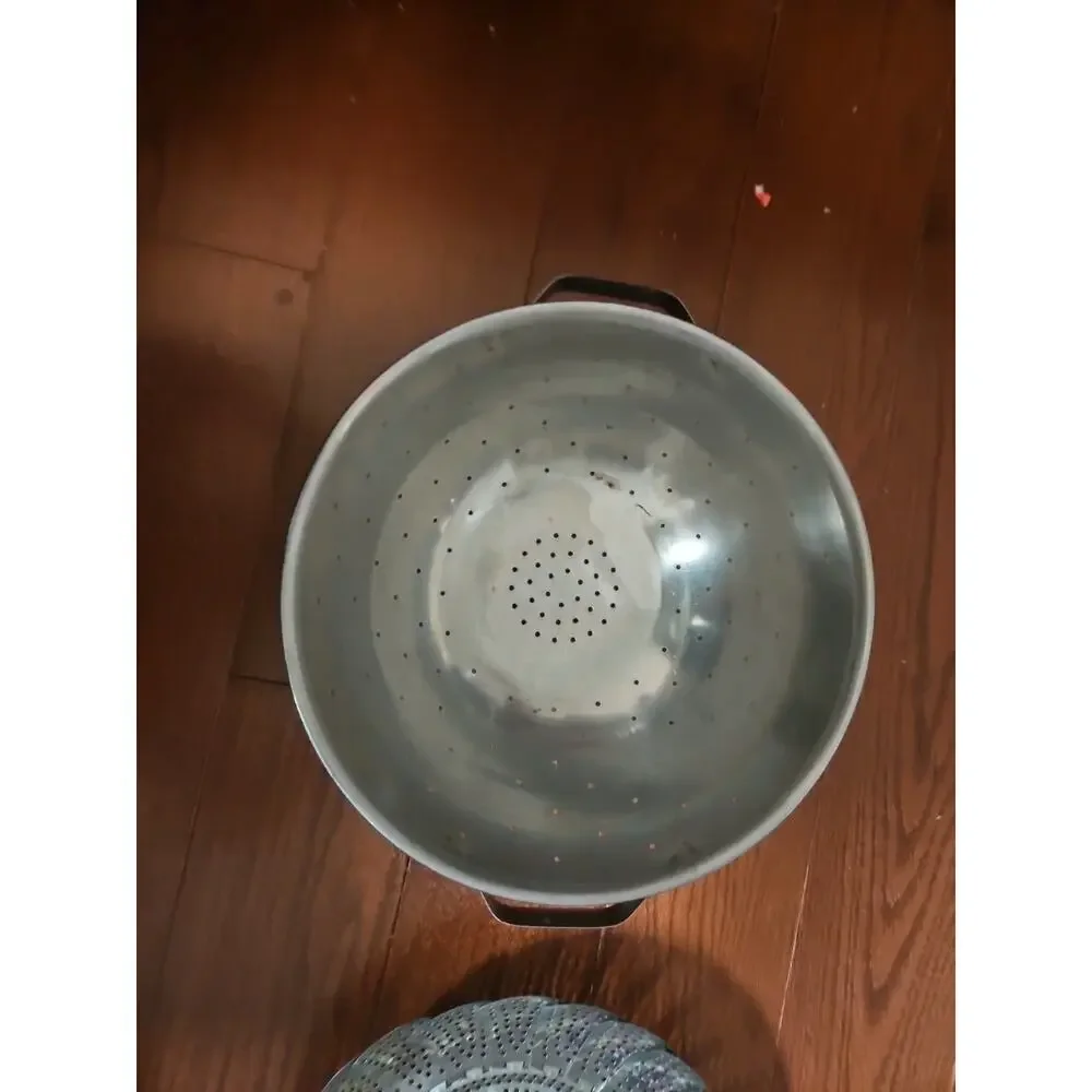 Vintage Cook Time Colander Stainless Steel 11